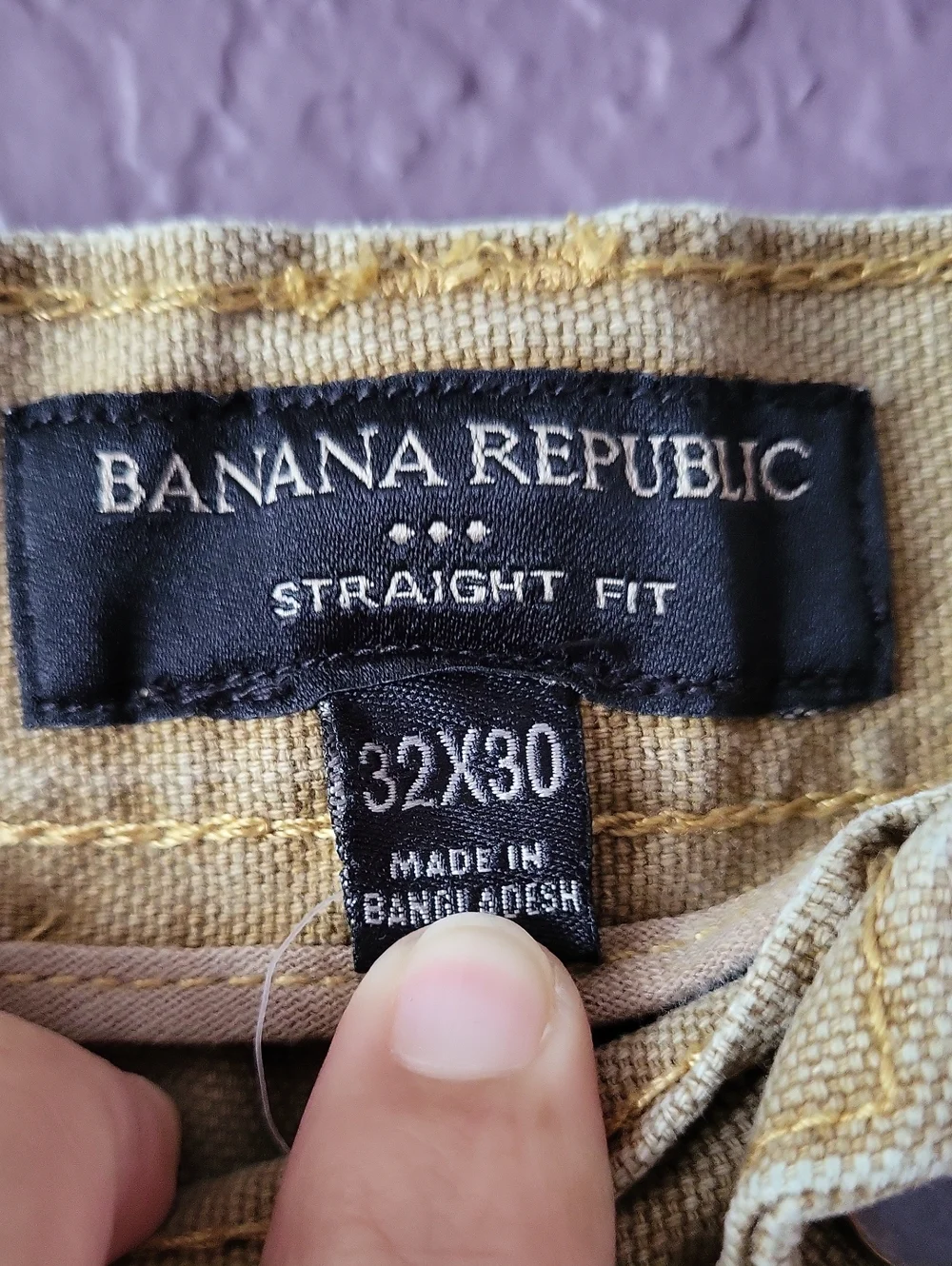 Banana Republic Men's Workwear Canvas Pants in Tan